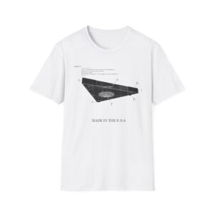 Paper Airplane Diagram T-Shirt — 'Made in the U.S.A.' Vintage Blueprint Tee